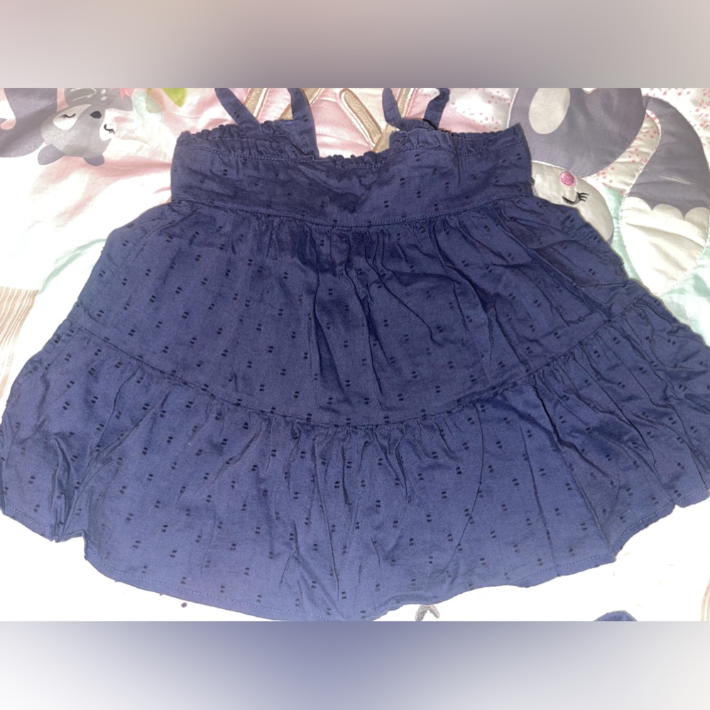 Navy blue dress, size 6-12 months wore like 2 times